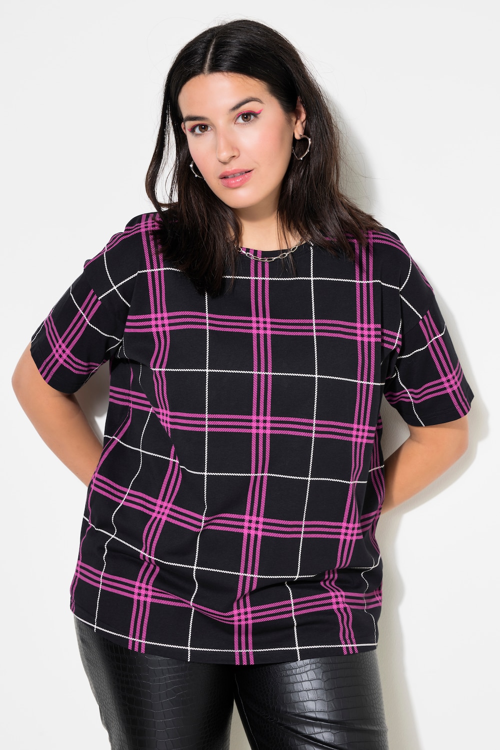 T-Shirt, oversized, Karo