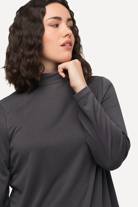 Long Sleeve Stand-Up Collar Tee | T-Shirts | Knit Tops & Tees