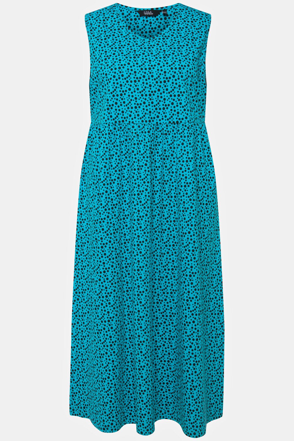 Grote Maten jurk, Dames, turquoise, Maat: 50/52, Katoen, Ulla Popken