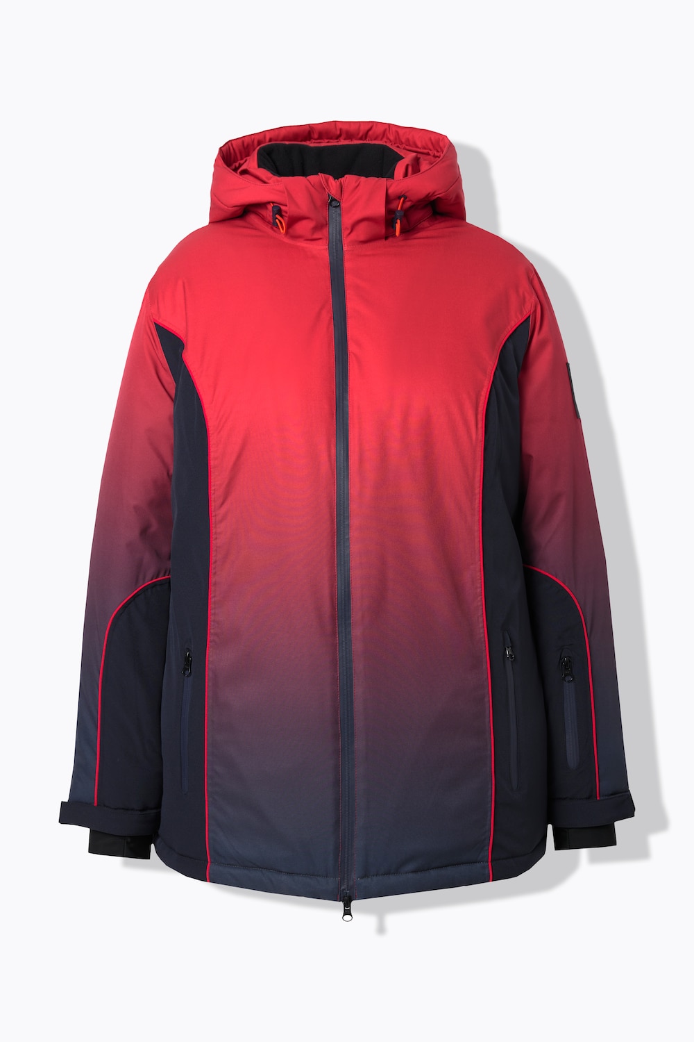 Stora storlekar Performance-jacka med färgskiftning och snöskydd, Dam, blå, storlek: 50/52, Polyester, Ulla Popken