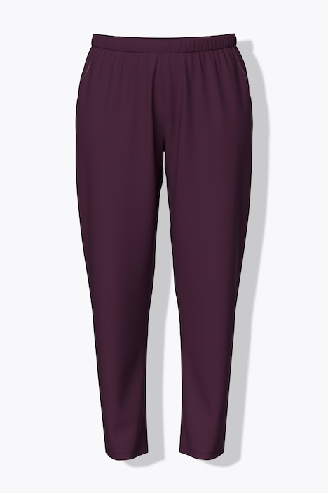 Pyjama, satijnen borstzak, V-hals, lange mouw