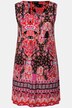 Robe en jersey sans manches, col rond, couture empire et motif floral