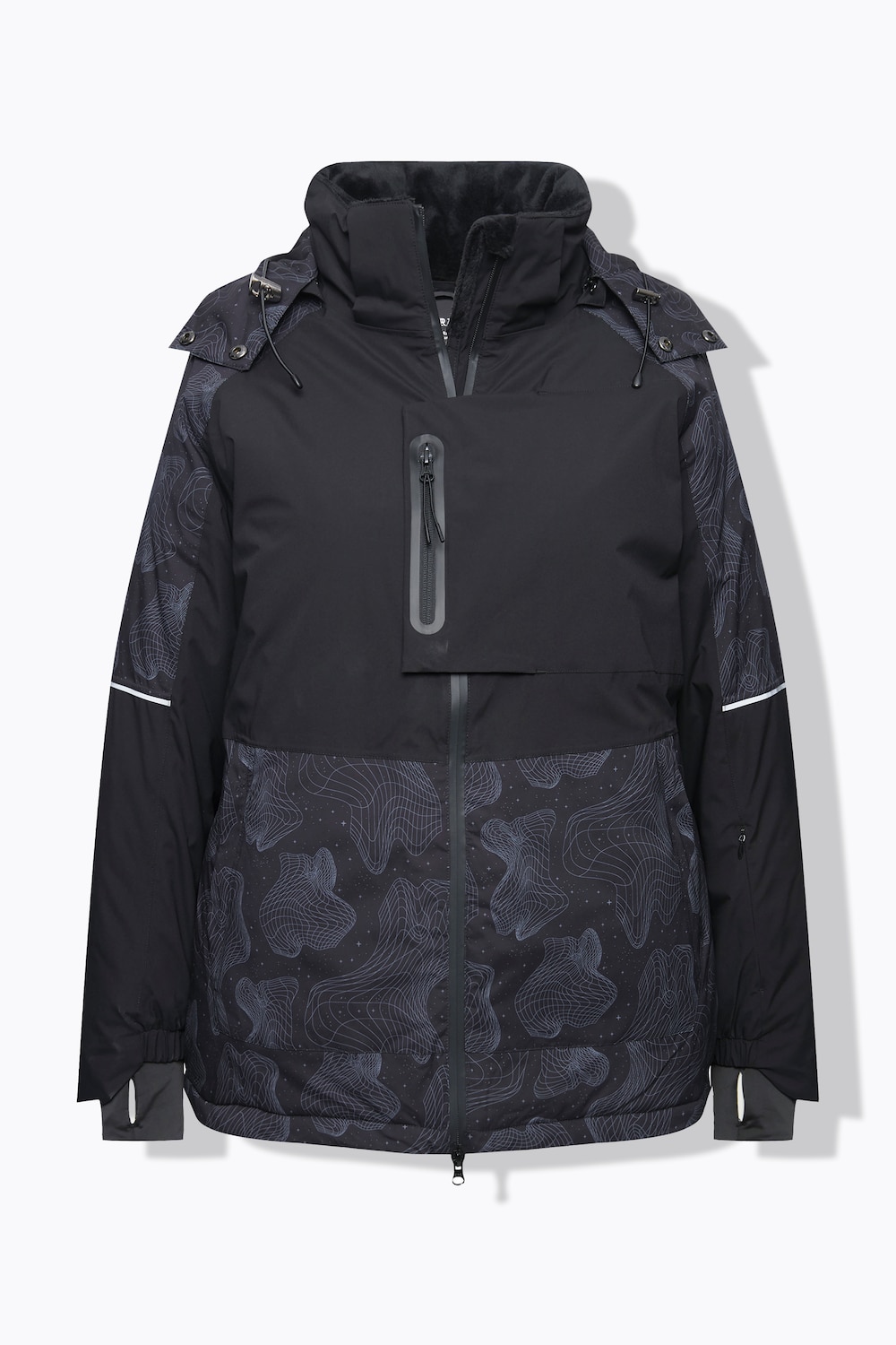 Stora storlekar HYPRAR Performance-jacka, Dam, svart, storlek: 50/52, Polyester, Ulla Popken