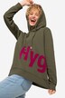 Hoodie, textprint, huva, lång ärm, OEKO-TEX