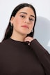 Pullover, Stehkragen, Langarm, Rippbündchen