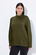 Pullover, Stehkragen, Langarm, Rippbündchen