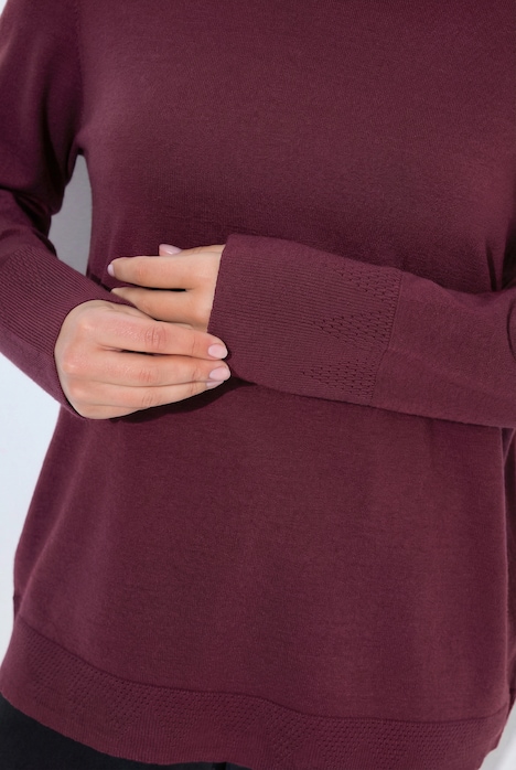 Long Sleeves Mock Turtleneck Sweater