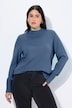 Pullover, Stehkragen, Langarm, Rippbündchen