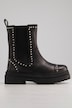 Botas de cuero, botas Chelsea, remaches decorativos, suela con perfil, ancho ??