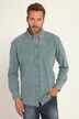 Piqué-Hemd, Langarm, acid washed, Kentkragen, Modern Fit, bis 8 XL