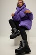Schneeboots, echtes Leder, Schnürung, Web-Fellfutter, Weite H