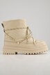 Schneeboots, echtes Leder, Schnürung, Web-Fellfutter, Weite H