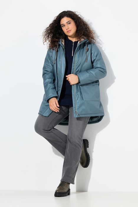 HYPRAR Funktions-Steppjacke, wasserdicht, Teddyfleece