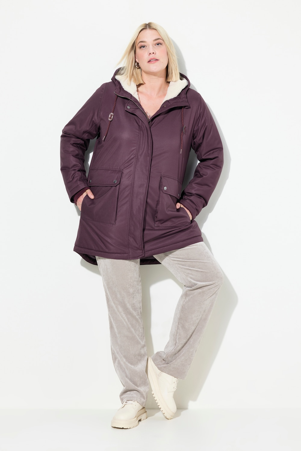 Große Größen HYPRAR Funktions-Steppjacke, Damen, rot, Größe: 58/60, Polyester/Viskose, Ulla Popken