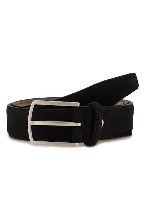 Pásek, pravá semišová kůže, do 170 cm