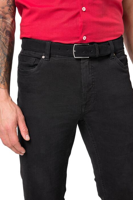 Pásek, pravá semišová kůže, do 170 cm