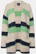 Strickjacke, multicolor, offene Form, Langarm