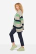 Strickjacke, multicolor, offene Form, Langarm