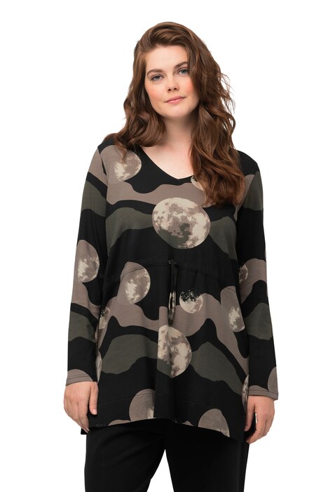 Dlouhé tričko, měsíc, kulatý výstřih, dlouhé rukávy, biobavlna