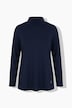 Shirt, A-Linie, Stehkragen, 3/4-Arm, Pima Cotton