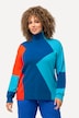Pullover, Colourblocking, Stehkragen, Langarm