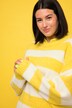 Pullover, oversized, Blockstreifen, Rundhals, Langarm