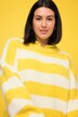 Pullover, oversized, Blockstreifen, Rundhals, Langarm