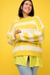 Pullover, oversized, Blockstreifen, Rundhals, Langarm