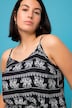 Elephant Print Spaghetti Strap Tank Top