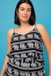 Elephant Print Spaghetti Strap Tank Top