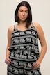 Elephant Print Spaghetti Strap Tank Top