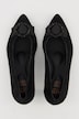 Ara Leder-Pumps, Zierring, Keilabsatz