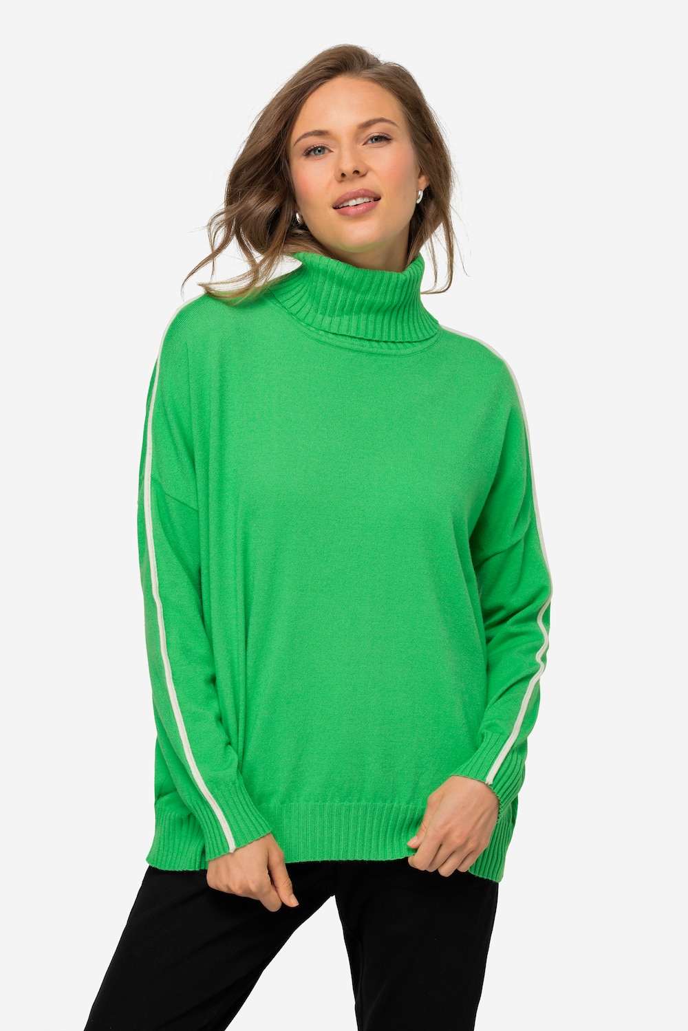 Große Größen Pullover, Damen, grün, Größe: L, Viskose/Polyester/Synthetische Fasern, LAURASON