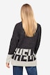 Pullover, Colorblocking Wording SEA, zweifarbig, Rollkragen, Langarm