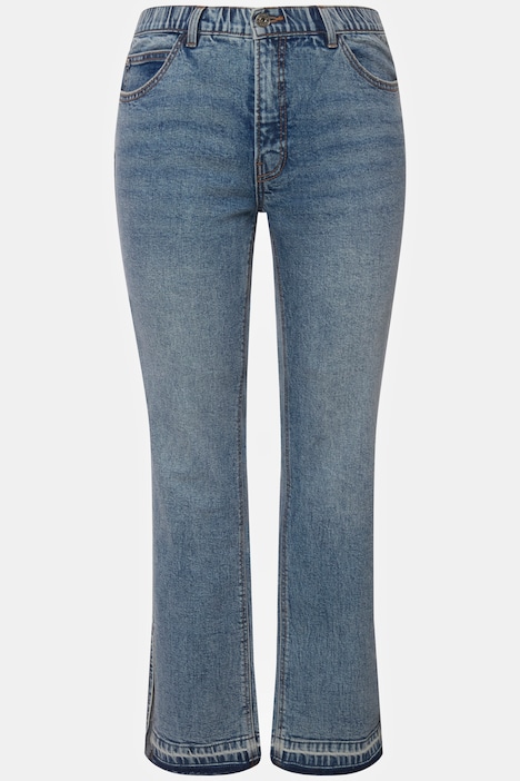 helvede Overskyet sløjfe Jeans i lige fit med frynser forneden, slids udvendig og 5 lommer |  Straight | Bukser