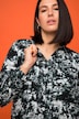 Hemdbluse, Boxy Fit, Batik Print, Hemdkragen, Langarm
