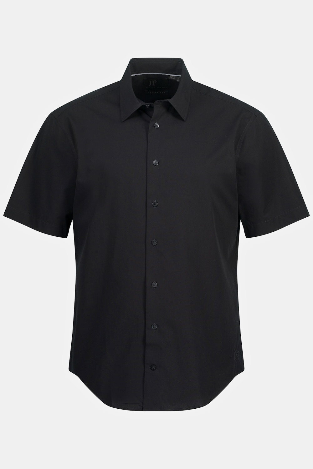 Grote Maten Zakelijk overhemd, Heren, zwart, Maat: 5XL, Katoen, JP1880