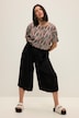 7/8-Hosenrock, Wide Legs, Plissee, Elastikbund