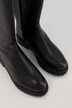 Kožené kozačky, 3XL holeň, ražba, zip