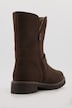Leder-Boots, Wachsleder, Webpelzfutter, Weite H