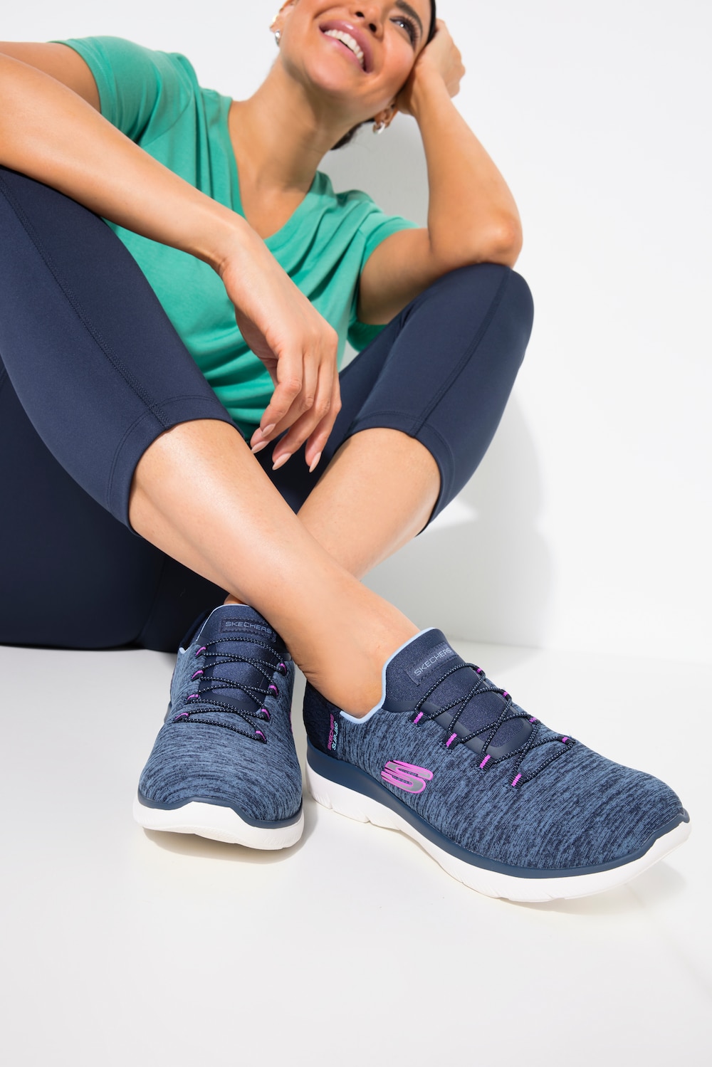 Skechers Slip-ins, Damen, blau, Größe: 39, Sonstige, Ulla Popken