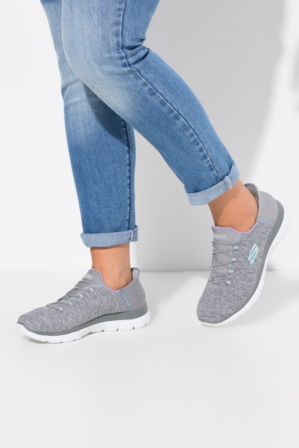 Skechers Slip-ins, Damen, blau, Größe: 38, Sonstige, Ulla Popken