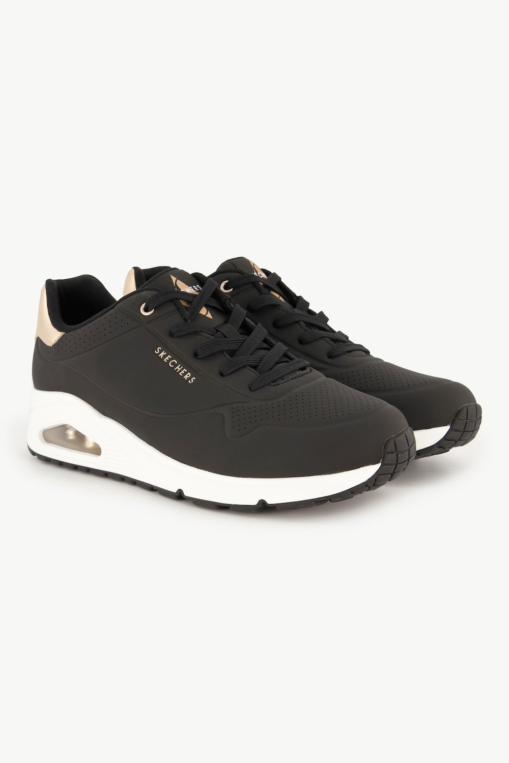 Skechers UNO Sneaker, Damen, schwarz, Größe: 38, Synthetische Fasern, Ulla Popken