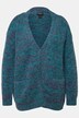 Strickjacke, Oversized, Stehkragen, Hakenverschluss