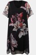 Short Sleeve V-Neck Layered Floral Graphic Dress
