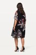Short Sleeve V-Neck Layered Floral Graphic Dress
