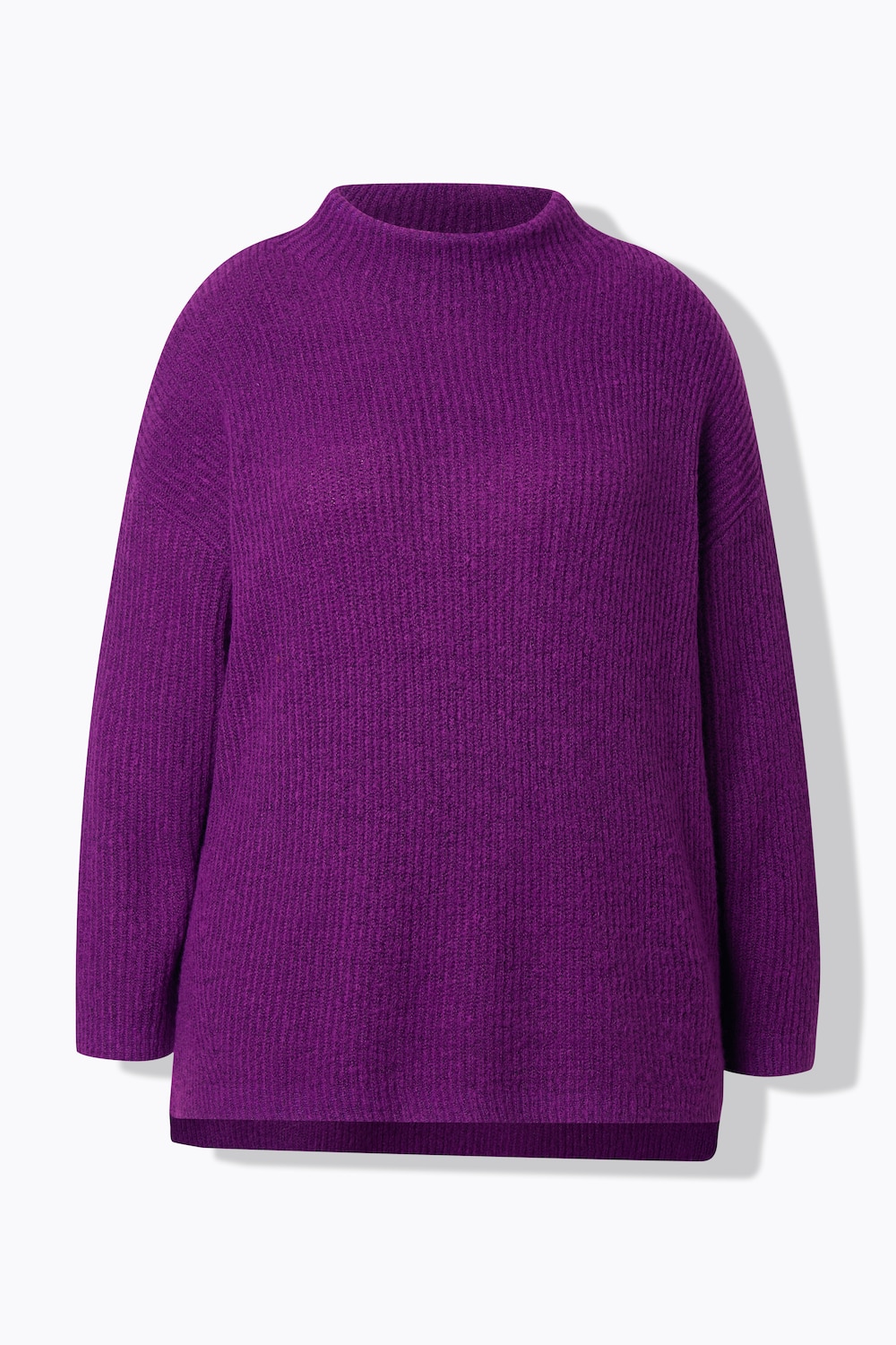 Stora storlekar Polotröja i oversize-modell, Dam, lila, storlek: 46/48, Syntetfibrer/Polyester, Ulla Popken