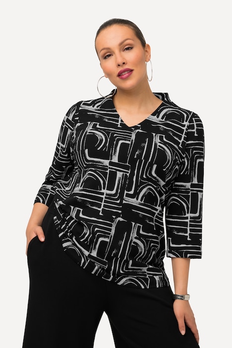 Alfani Plus Size Printed Top, Tops, Clothing & Accessories