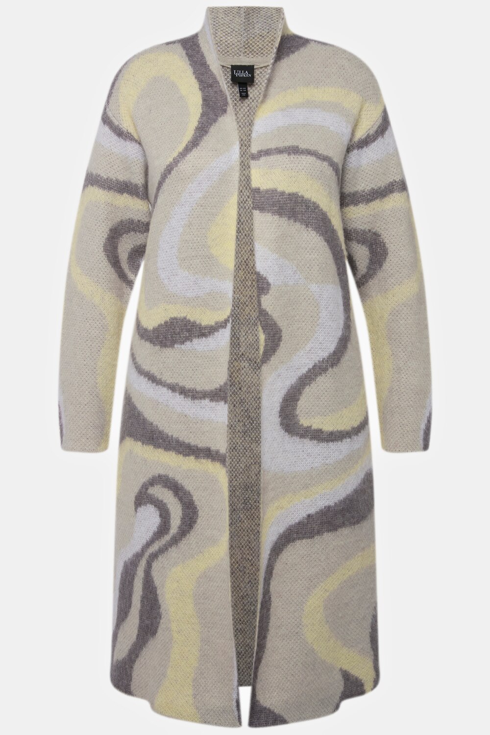 Stora storlekar Lång, Dam, grå, storlek: 50/52, Syntetfibrer/Polyester, Ulla Popken
