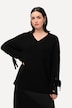 Pullover, Ärmel mit Ösen und Bändern, oversized